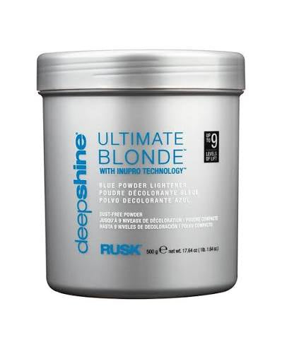 Rusk Deepshine Ultimate Blonde Blue Powder Lightener, 17.64 oz