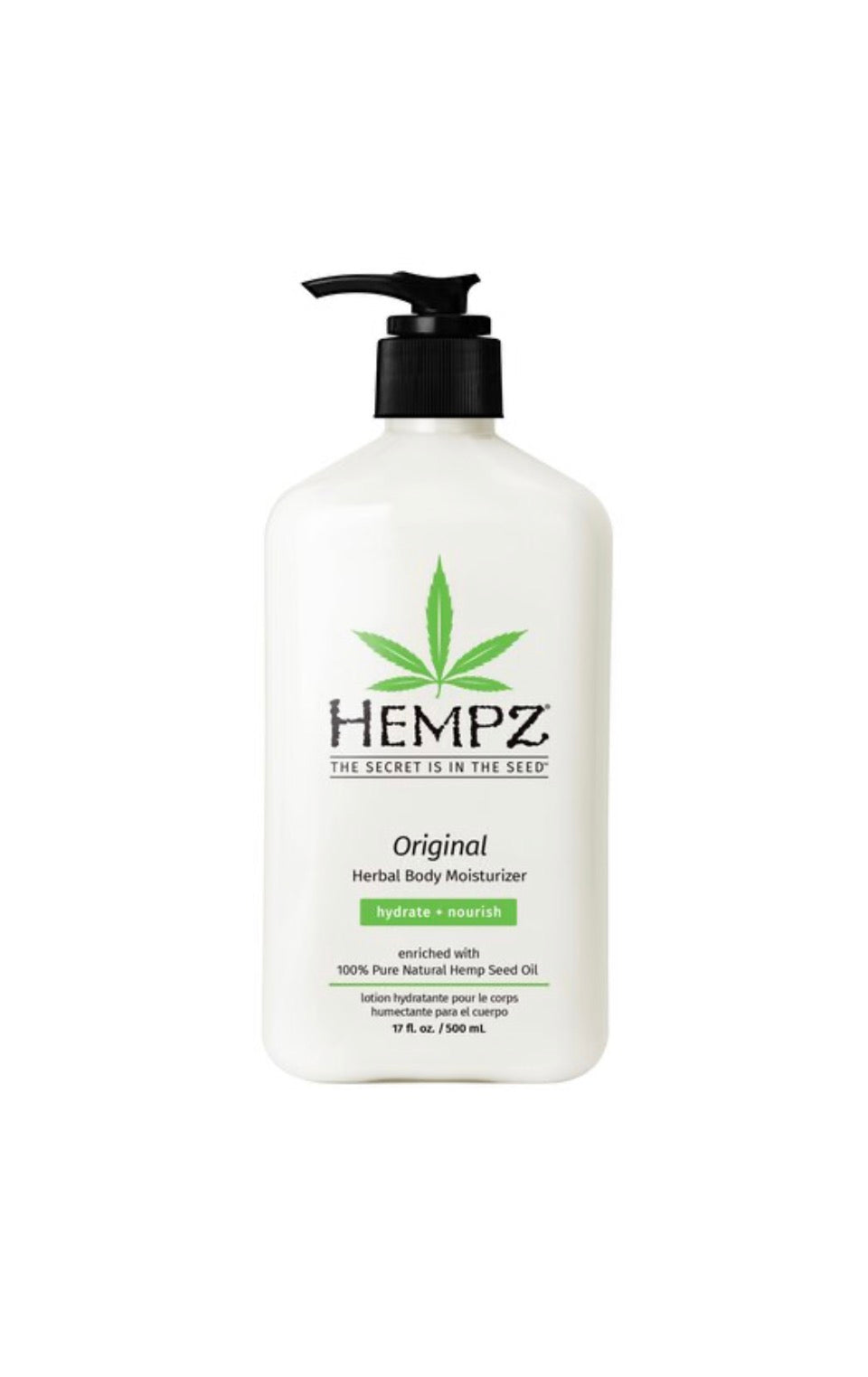 Hempz Original Herbal Body Moisturizer, 17 OZ