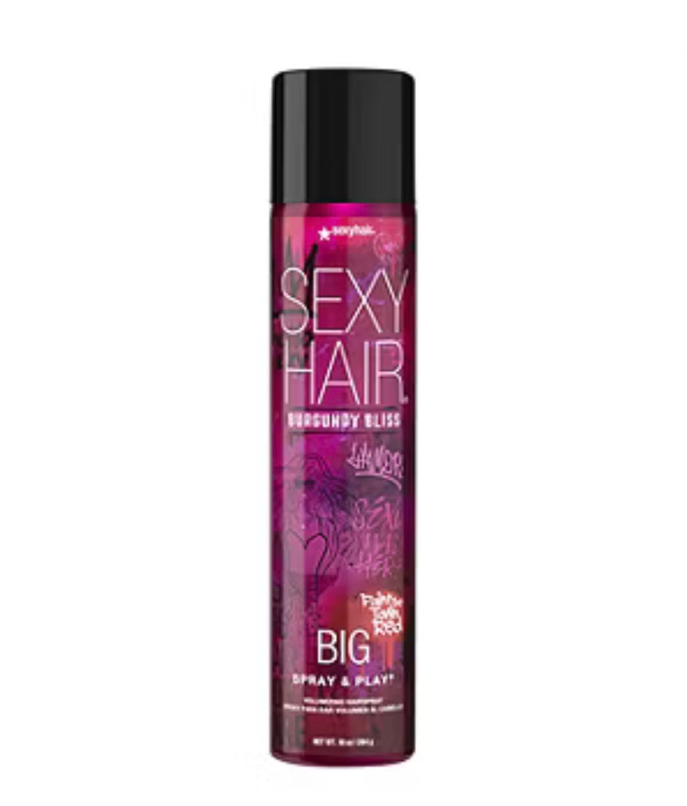 Sexy Hair Spray & Play Limited Edition-Burgundy Bliss Hair Spray 10 oz.