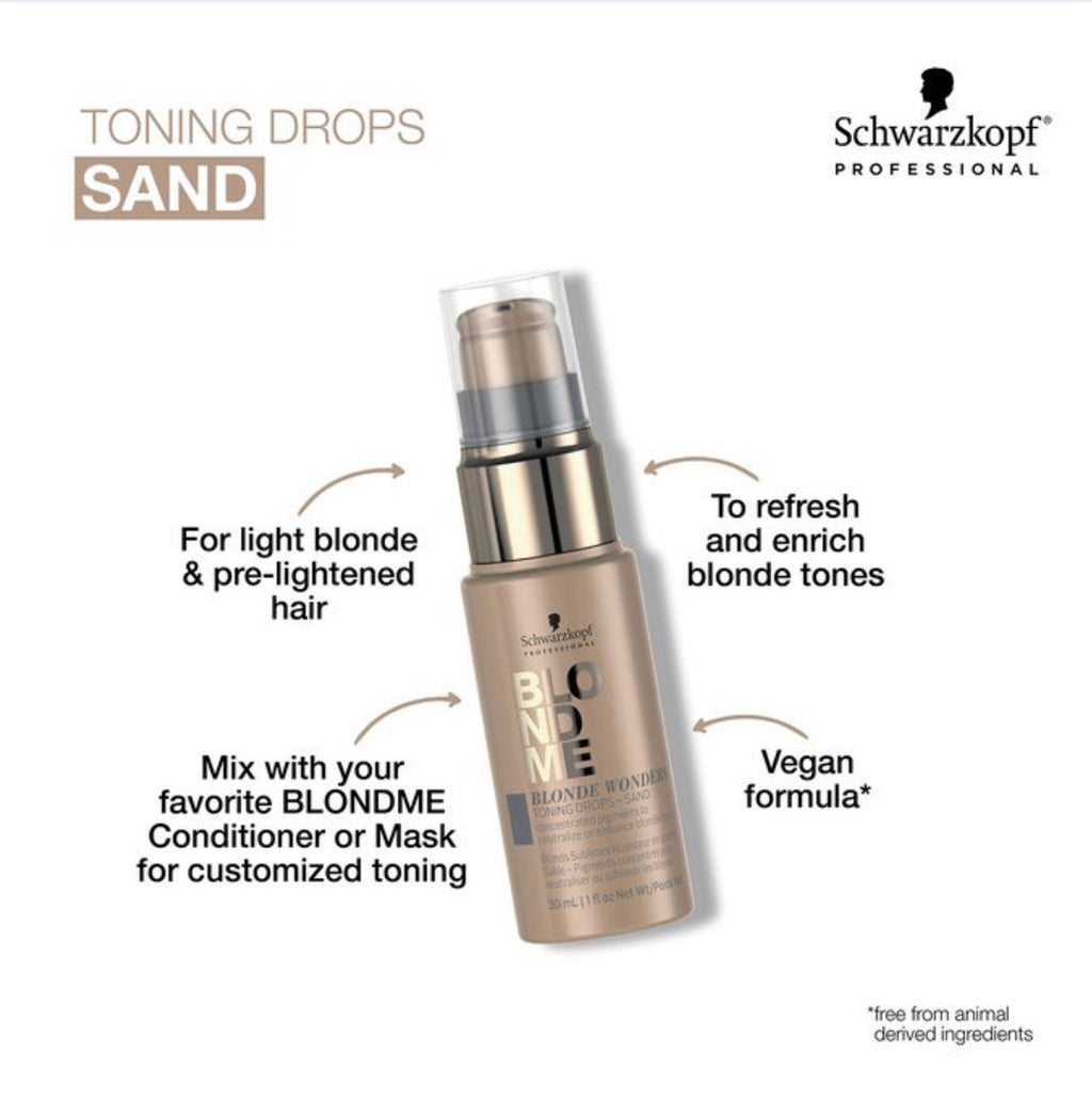 Schwarzkopf Sand BlondMe Blonde Wonders Toning Drops