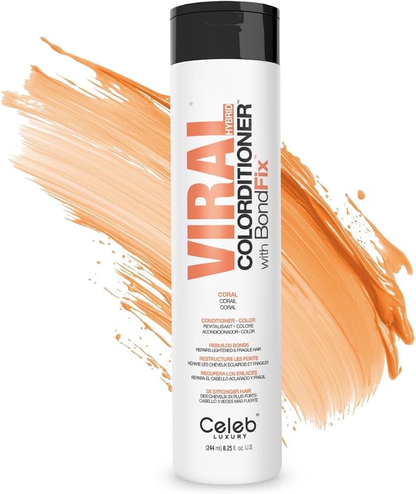 VIRAL Celeb Luxury CORAL COLOR CONDITIONER 8.25 OZ