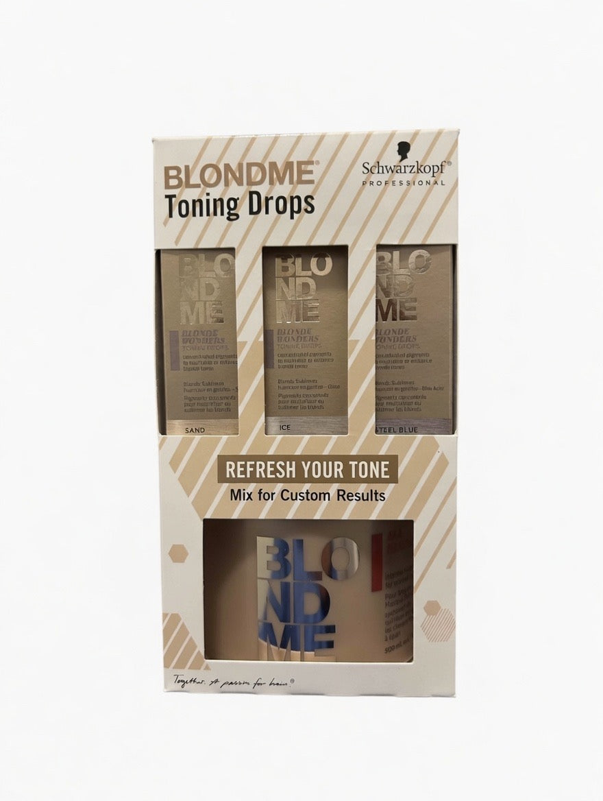 Schwarzkopf BLONDME WONDERS TONING DROPS LAUNCH KIT