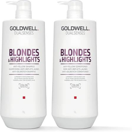 Goldwell Blonde & Highlights Shampoo and Conditioner Duo - Liter