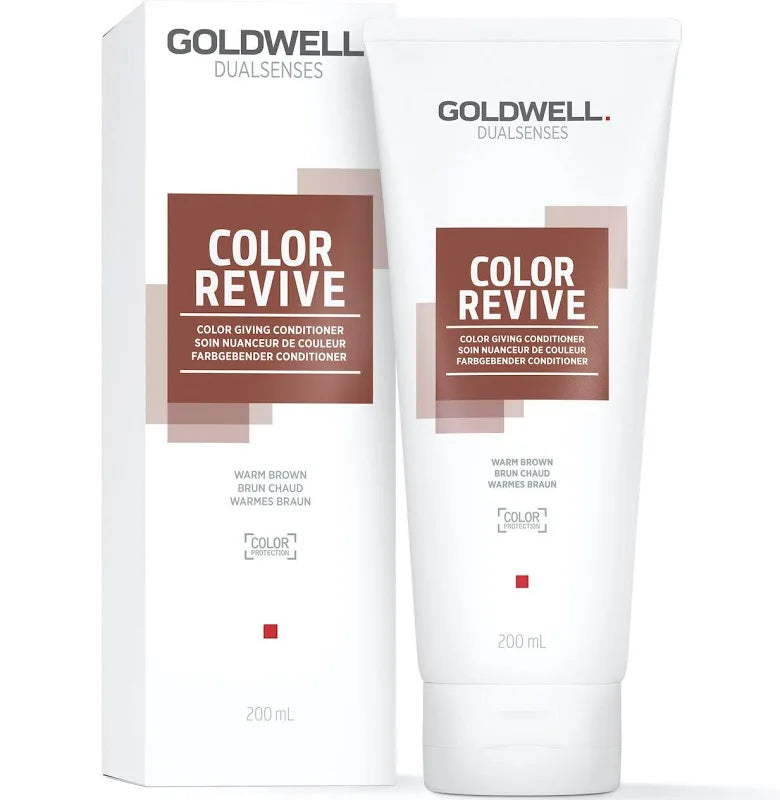 GOLDWELL DUALSENSES COLOR REVIVE COLOR CONDITIONER Warm Brown 200ml/6.7oz
