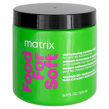 Matrix Food For Soft Rich Hydrating Treatment Mask for Hair Repair 16.9oz/500ml